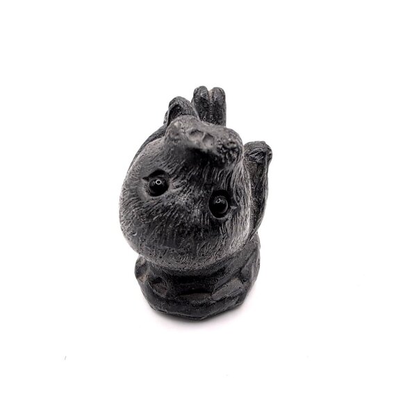 Wolf Original Young Seal Handcrafted Sculpture Figure Canada Signed Stone/Resin - Picture 2 of 10